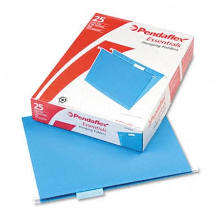 Pendaflex Hanging File Folders- 1/5 Tab- Letter- Blue- 25/Box PE31870